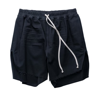 Rick Owens 主線 Boxer Canvas 拳師短褲 黑1