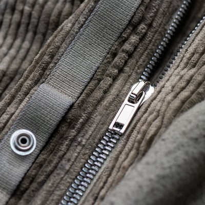 Rick Owens DRKSHDW 燈芯絨連帽長版飛行員外套 塵色7