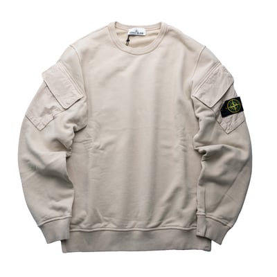 Stone Island 手臂口袋衛衣 沙漠色1
