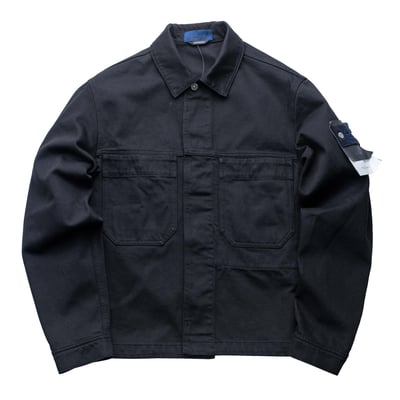 Stone Island 丹寧外套 黑1