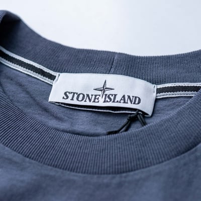 Stone Island 有機棉短袖 灰藍色6