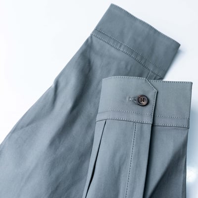 Rick Owens 主線 工裝襯衫 灰藍4