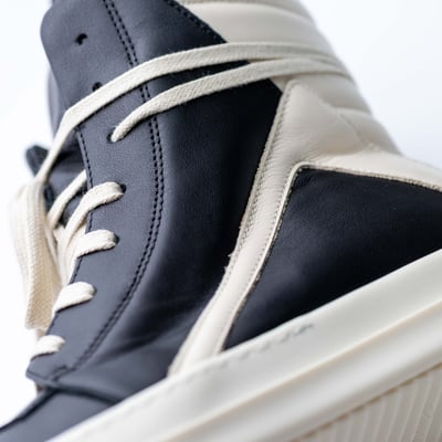 Rick Owens Geobasket 小牛皮 高筒 黑8
