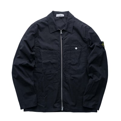 Stone Island 抗撕裂工裝襯衫外套 黑1