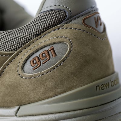 Stone Island x New Balance 991v2 英製運動鞋 軍綠8