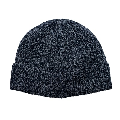 Stone Island 玻璃微粒反光毛帽 黑2