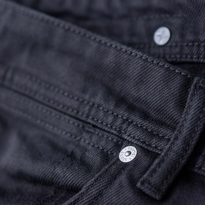 Stone Island 丹寧系列 標準直筒牛仔褲 黑8