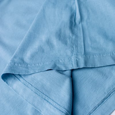 Stone Island 有機棉短袖 塵藍色4