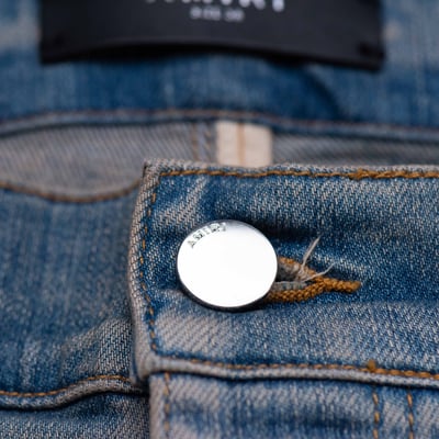 [ Amiri ] Crystal Painter Jeans 藍色水鑽牛仔褲9