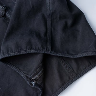 Stone Island 巴拿馬棉立領水洗襯衫外套 黑5
