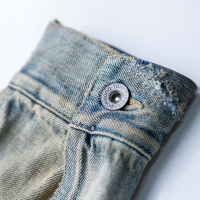 Neighborhood Type-1 破壞丹寧外套 水洗藍7