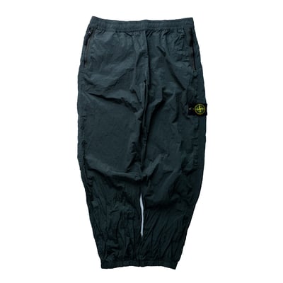 Stone Island 金屬尼龍長褲 麝香綠1