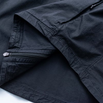 Stone Island 拉鍊襯衫外套 黑色4