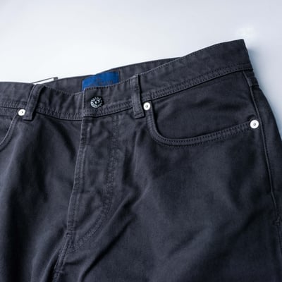 Stone Island 丹寧系列 標準直筒牛仔褲 黑9