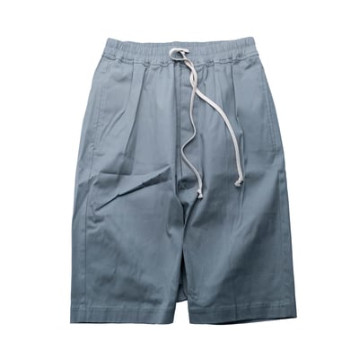 Rick Owens 主線 Pods Heavy Cotton Poplin 短褲 灰1