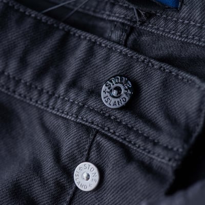 Stone Island 丹寧系列 標準直筒牛仔褲 黑5