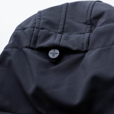 Stone Island Soft shell 刷絨連帽軟殼外套 黑9