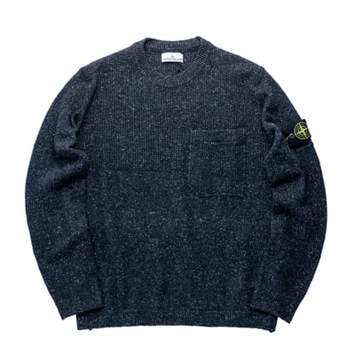 Stone Island RWS 厚針織衛衣 星空黑1