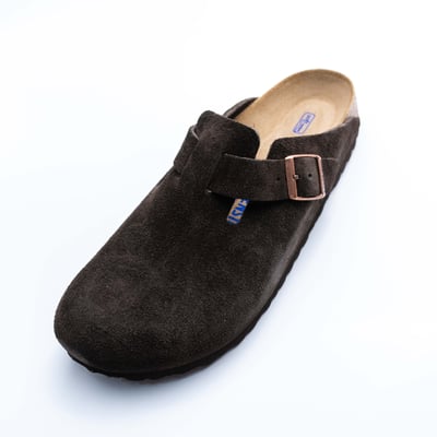 Birkenstock Boston 軟底窄楦拖鞋 摩卡色3