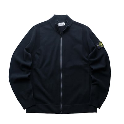 Stone islandRWS羊毛針織無帽外套 黑1