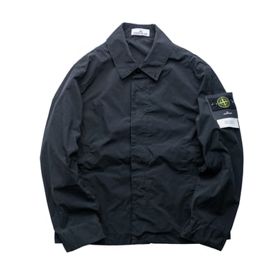 Stone Island LIGHT COMPACT TOUCH POLY-TC 尼龍外套 黑1