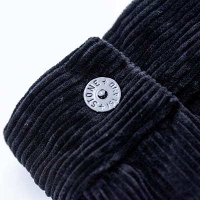 Stone Island 燈芯絨襯衫外套 黑色10