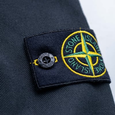 Stone Island COTTON NYLON DRILL 斜紋襯衫外套 黑色7