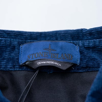 Stone Island 丹寧燈芯絨襯衫 藍4