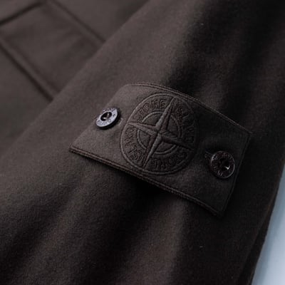 Stone Island Ghost 羊毛外套 深棕色7