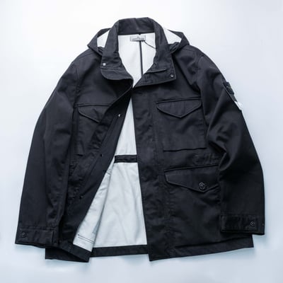 Stone Island Rado Gommato 3L 野戰夾克 黑3