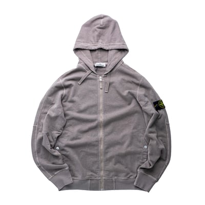 Stone Island 連帽棉外套 鴿灰色1
