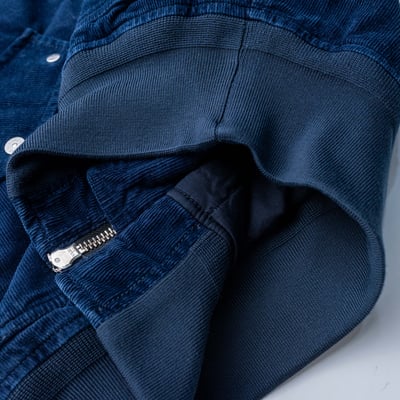 Stone Island 單寧系列 燈心絨羽絨寬短外套 藍4