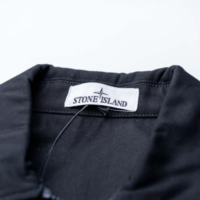 Stone Island 巴拿馬棉重磅襯衫外套 黑6