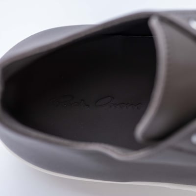 Rick Owens 主線 Ramones 白頭 小牛皮低筒 灰色9