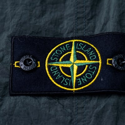 Stone Island 金屬尼龍長褲 麝香綠6