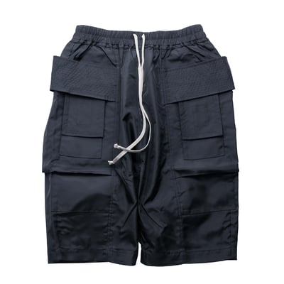 Rick Owens DRKSHDW CREATCH CARGO PODS 雙環短褲 黑1