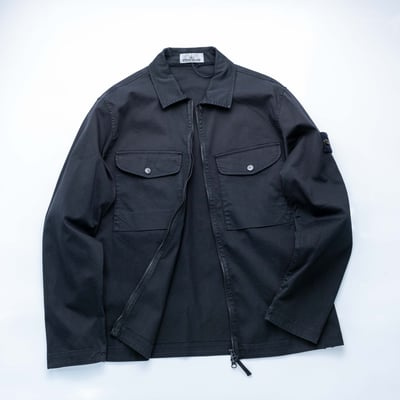 Stone Island 口袋工裝襯衫 黑色3