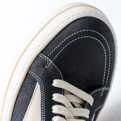 Rick Owens 主線 Vintage 侵權 低筒 作舊皮革 黑6