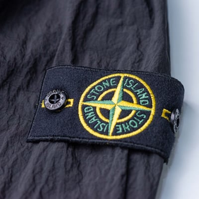 Stone Island 金屬尼龍襯衫 黑5