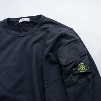 Stone Island 手臂口袋衛衣 黑8