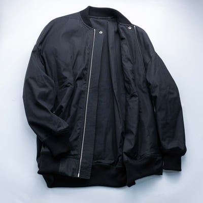 Rick Owens Jumbo peterflight 經典長版飛行外套黑3