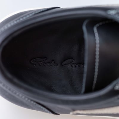 Rick Owens 主線 Vintage 侵權 小牛皮低筒 光滑皮面 黑9