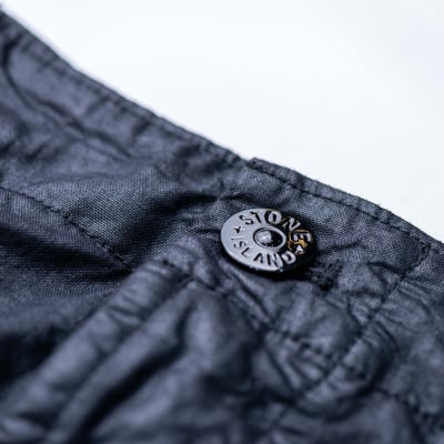 Stone Island 巴拿馬尼龍寬鬆口袋短褲 黑8