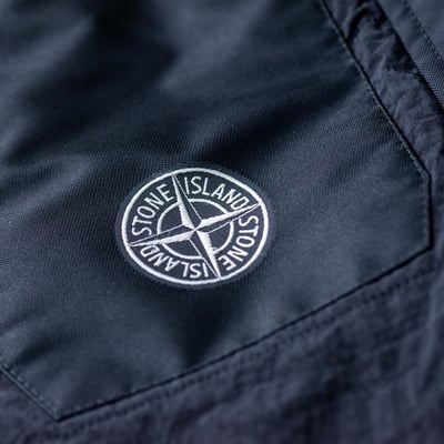 Stone Island Texture Leather 壓紋連帽皮衣 黑4