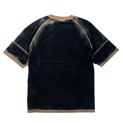 Stone Island 210T4 手噴短袖 卡其噴黑2