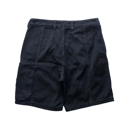Stone Island 巴拿馬棉舒適短褲 黑色2