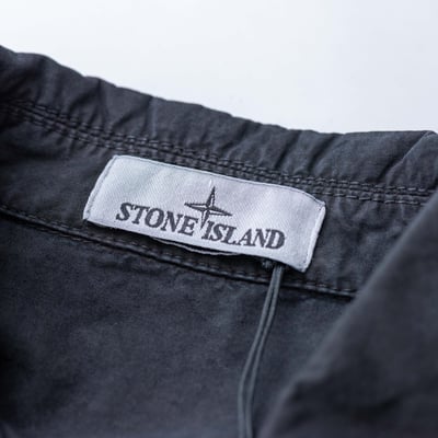 Stone Island 水洗工裝襯衫外套 黑4
