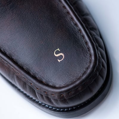 Acne Studios Boafer 皮革樂福鞋 棕7