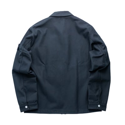 Stone Island COTTON NYLON DRILL 斜紋襯衫外套 黑色2