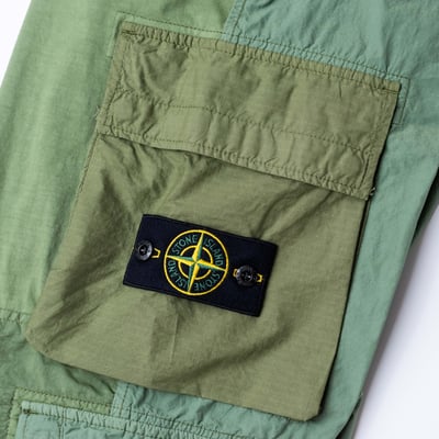 [ Stone Island ] 32032 MIX FABRIC HYPE-TC 綠色6